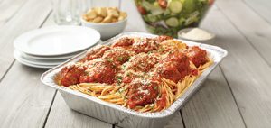 Tray of pasta