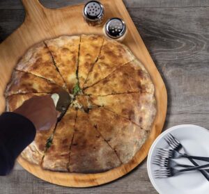 Making pizza